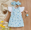 Blush Baby Drip Overall Set